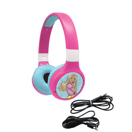 Casque 2 en 1 barbie bluetooth et filaire avec limitation de son MULTICOLORE 1 - vertbaudet enfant 