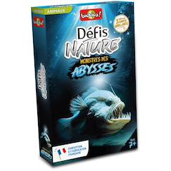 Jouet-Jeux de société-Jeu de cartes défis nature - monstres des abysses - fabriqué en france