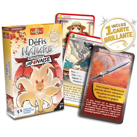 Jeu de cartes défis nature - mythologie japonaise - fabriqué en france MULTICOLORE 2 - vertbaudet enfant 