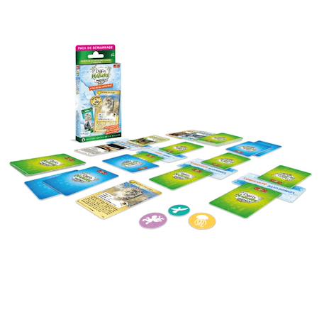 Jeu de cartes à collectionner défis nature protect - pack de démarrage - panthère des neiges - fabriqué en france MULTICOLORE 2 - vertbaudet enfant 