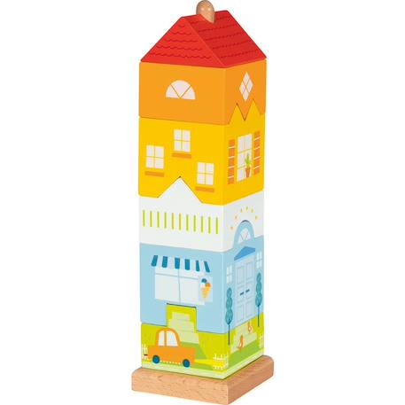 Maison de ville à empiler Rouge 1 - vertbaudet enfant 
