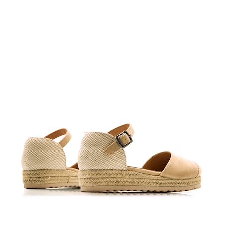 Sandales filles textile boucle Beige 3 - vertbaudet enfant 