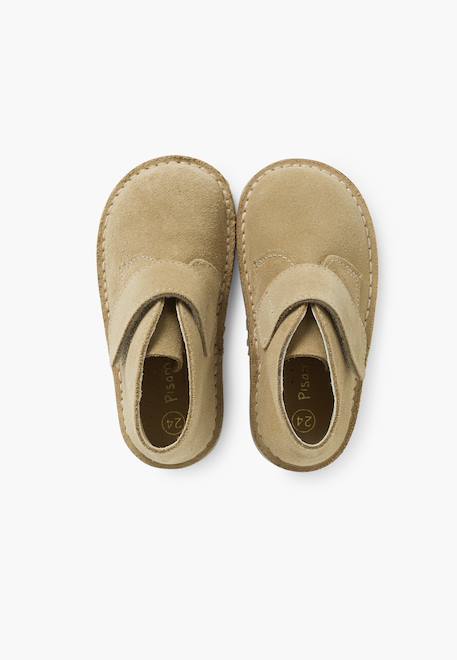 Suède desert boots bottines chukka à scratch pour enfants Bleu marine+Bleu moyen+Camel+Gris foncé+Marron+Noir+Sable+Taupe 40 - vertbaudet enfant 