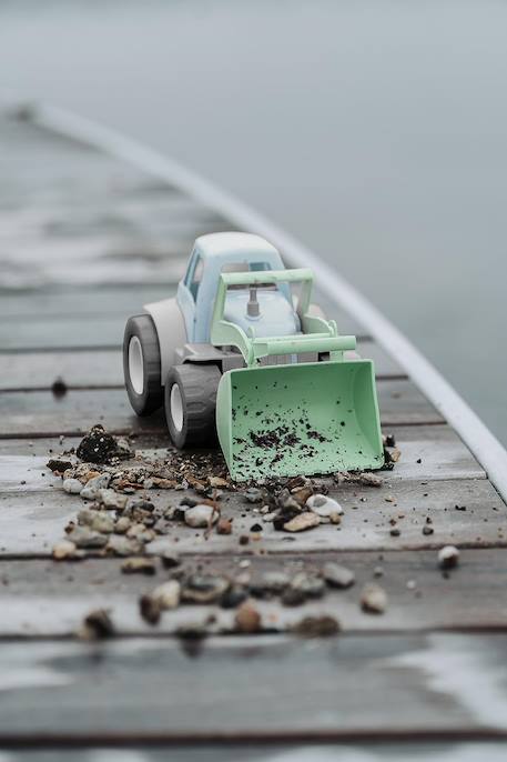 Tracteur pelleteuse en bioplastique vert Vert 2 - vertbaudet enfant 