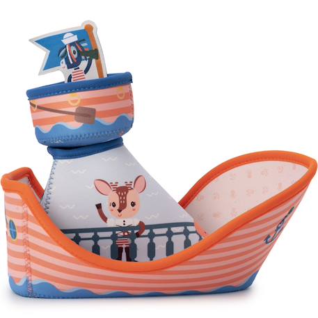 Jouet de bain bateau de pirate jack Rouge, bleu, gris 1 - vertbaudet enfant 