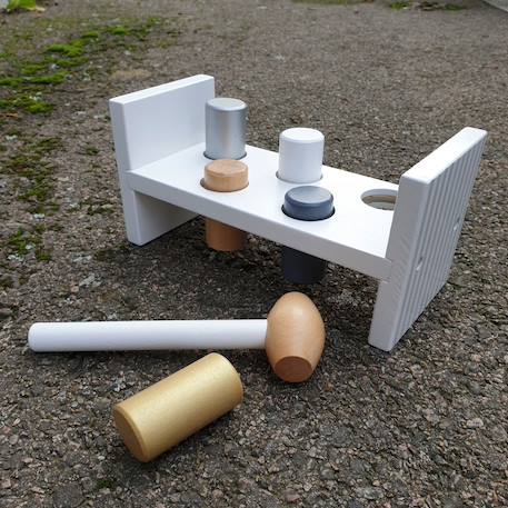 Banc à marteler silver Blanc 3 - vertbaudet enfant 