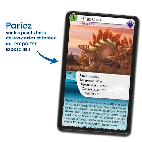 Jeu de cartes défis nature - dinosaures 2 - fabriqué en france MULTICOLORE 3 - vertbaudet enfant 