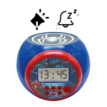 Réveil projecteur Spiderman Marvel, Fonction alarme , veilleuse avec minuterie, à piles MULTICOLORE 2 - vertbaudet enfant 
