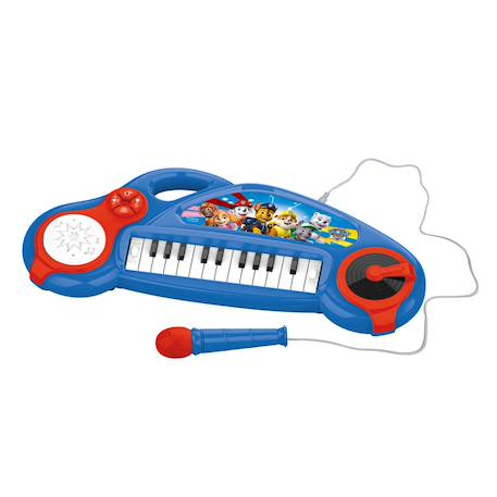 Piano électronique la pat patrouille avec effets lumineux et microphone Bleu 1 - vertbaudet enfant 