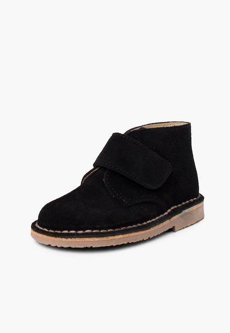 Suède desert boots bottines chukka à scratch pour enfants Bleu marine+Gris+Gris foncé+Marron+Noir+Sable+Taupe 26 - vertbaudet enfant 