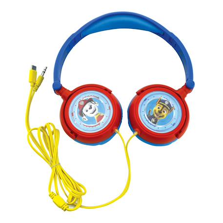 Casque stéréo filaire pliable pat' patrouille pour enfants avec limitation de volume d'écoute MULTICOLORE 4 - vertbaudet enfant 