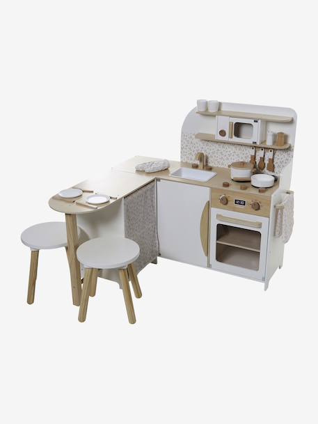 Cuisine d'angle avec accessoires en bois FSC® blanc 7 - vertbaudet enfant 