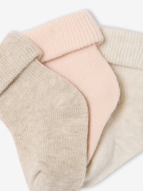 Lot de 3 paires de chaussettes bébé unies Assorties 2 - vertbaudet enfant 