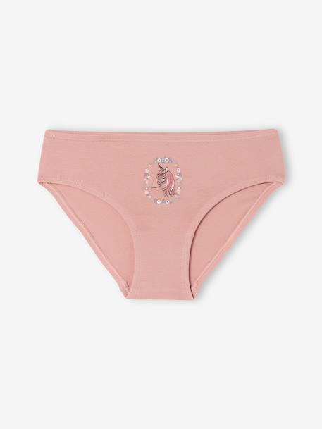 Lot de 5 culottes assorties fille rose 2 - vertbaudet enfant 