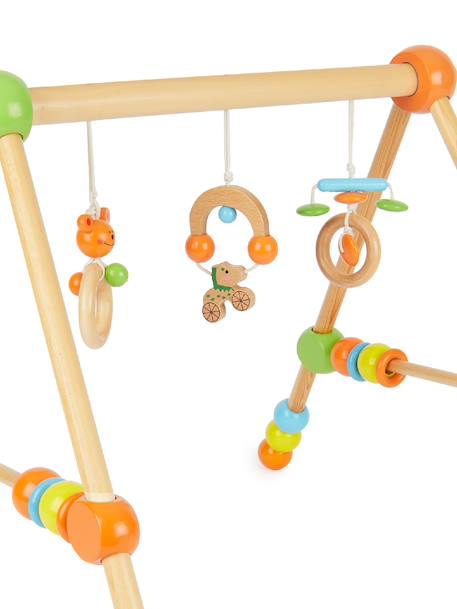 Arche d’éveil bois bébé, réglable en hauteur Bleu+Bleu / orange+Orange / vert+Rouge 15 - vertbaudet enfant 