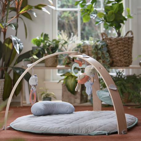 Tapis d'éveil réversible cozy spot loamy Vert d'eau, blanc, orange 4 - vertbaudet enfant 