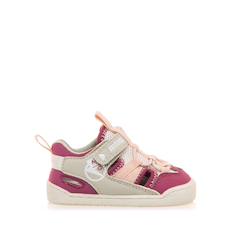 Chaussures-Chaussures bébé 17-26-Marche fille 19-26-Sandales filles textile fermeture adhésive barefoot
