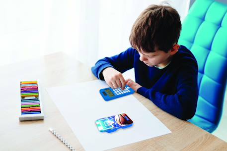 Calculatrice de Poche Basketball avec Couvercle de Protection, Fonctions Classiques et évoluées, à Piles et Solaire Bleu 6 - vertbaudet enfant 