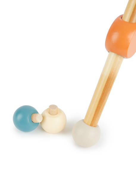 Arche d’éveil bois bébé, réglable en hauteur Bleu+Bleu / orange+Orange / vert+Rouge 12 - vertbaudet enfant 