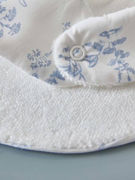 Bavoir percale de coton biologique Jouy bleu 4 - vertbaudet enfant 