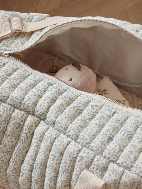 Sac à langer en gaze de coton Beige clair imprimé+Imprimé bali corail 5 - vertbaudet enfant 
