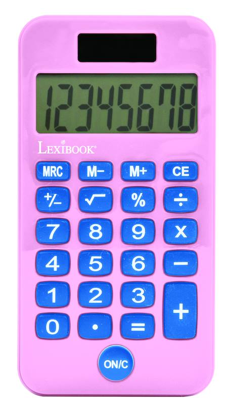 Calculatrice de Poche Barbie avec Couvercle de Protection, Fonctions Classiques et évoluées, à Piles et Solaire Rose 3 - vertbaudet enfant 