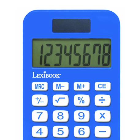Calculatrice de Poche Basketball avec Couvercle de Protection, Fonctions Classiques et évoluées, à Piles et Solaire Bleu 5 - vertbaudet enfant 
