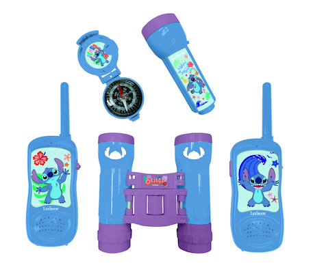 Kit d’aventurier avec talkies-walkies Stitch - jumelles, boussole, lampe torche Noir 1 - vertbaudet enfant 