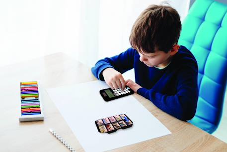 Calculatrice de Poche Manga avec Couvercle de Protection, Fonctions Classiques et évoluées, à Piles et Solaire Noir 5 - vertbaudet enfant 