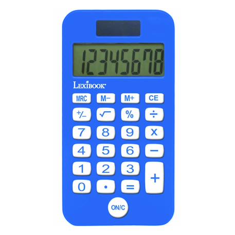 Calculatrice de Poche Basketball avec Couvercle de Protection, Fonctions Classiques et évoluées, à Piles et Solaire Bleu 2 - vertbaudet enfant 