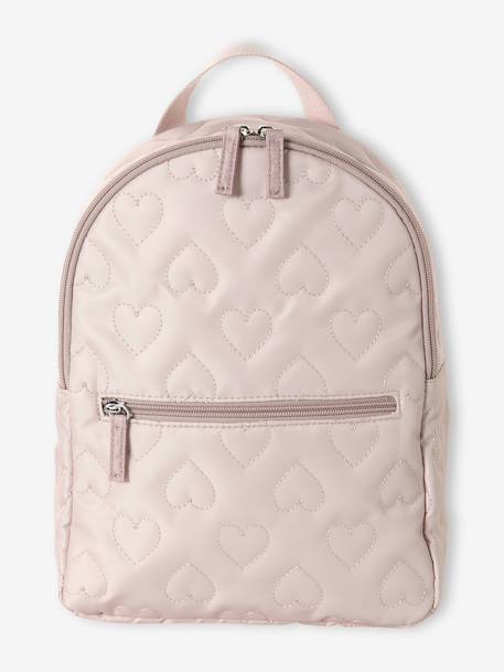 Sac à dos fille maternelle motifs coeurs rose poudré 1 - vertbaudet enfant 