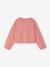 Tee-shirt fille cropped message sequins manches longues rose 3 - vertbaudet enfant 