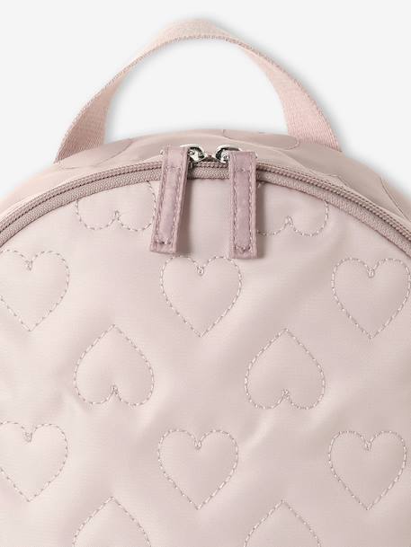 Sac à dos fille maternelle motifs coeurs rose poudré 2 - vertbaudet enfant 