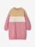 Robe molleton colorblock fille rose 4 - vertbaudet enfant 