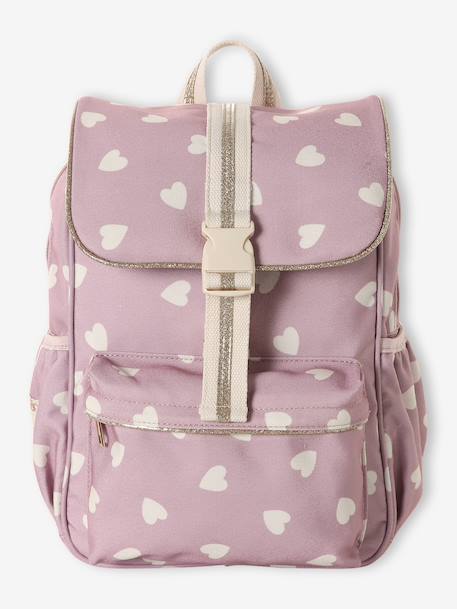 Sac à dos fille coeurs mauve 2 - vertbaudet enfant 