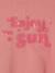 Tee-shirt fille cropped message sequins manches longues rose 4 - vertbaudet enfant 