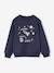 Sweat garçon col rond motif placé bleu nuit+kaki 1 - vertbaudet enfant 