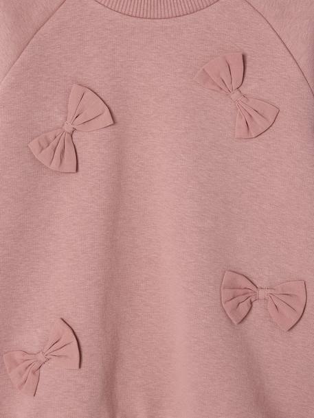 Sweat avec noeuds en relief fille blush 5 - vertbaudet enfant 