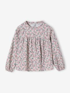 -Blouse fille imprimée fleurs 