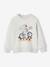 Sweat garçon col rond motif placé blanc chiné+bleu nuit+kaki 3 - vertbaudet enfant 