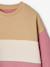 Robe molleton colorblock fille rose 6 - vertbaudet enfant 