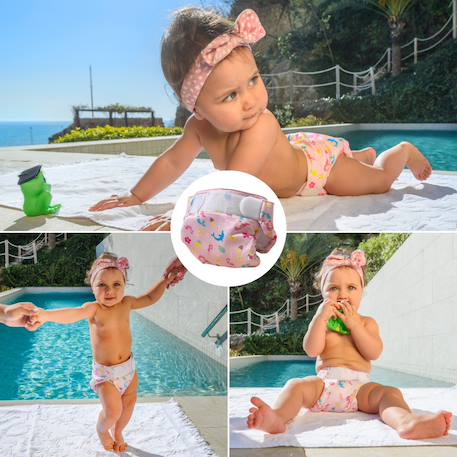 Maillot de bain couche FREDS SWIM ACADEMY rose nude 5 - vertbaudet enfant 