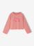 Tee-shirt fille cropped message sequins manches longues rose 2 - vertbaudet enfant 