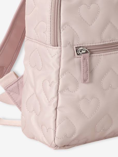 Sac à dos fille maternelle motifs coeurs rose poudré 3 - vertbaudet enfant 