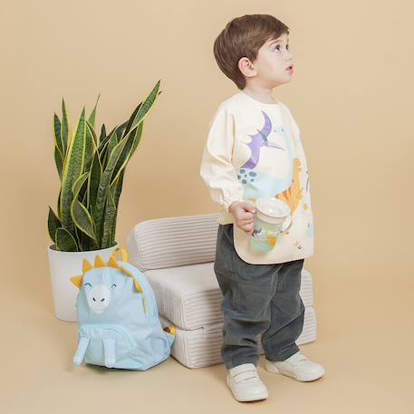bavoirs tablier à manches longues - Jurassic Jaune 5 - vertbaudet enfant 