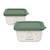 Set de hermétiques en matériau bio naturset 2 frog Vert 1 - vertbaudet enfant 