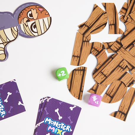jeu de société Monster Mix - Crée ton petit zombie VIOLET 4 - vertbaudet enfant 