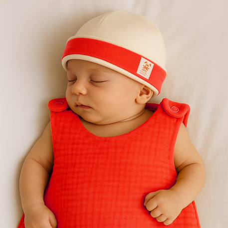 Bonnet de naissance en coton bio Fraise+Honey+Rose+Vert+Vichy 5 - vertbaudet enfant 