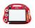 Ardoise magique Miraculous Ladybug Chat Noir, multicolore, magnétique avec stylet, tampons Rouge 2 - vertbaudet enfant 