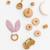 Anneau de dentition en coton bio Fraise+Honey+Rose+Vert+Vichy 17 - vertbaudet enfant 